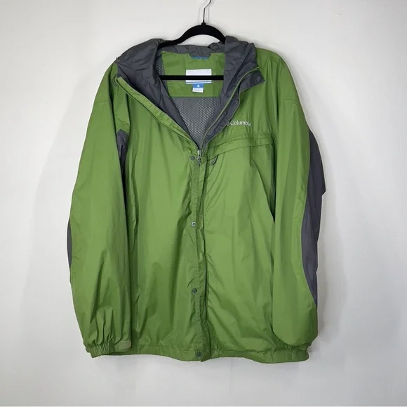 COLUMBIA Men’s XXL Outdoor Camping Fishing Hiking Hooded Zip Up Jacket